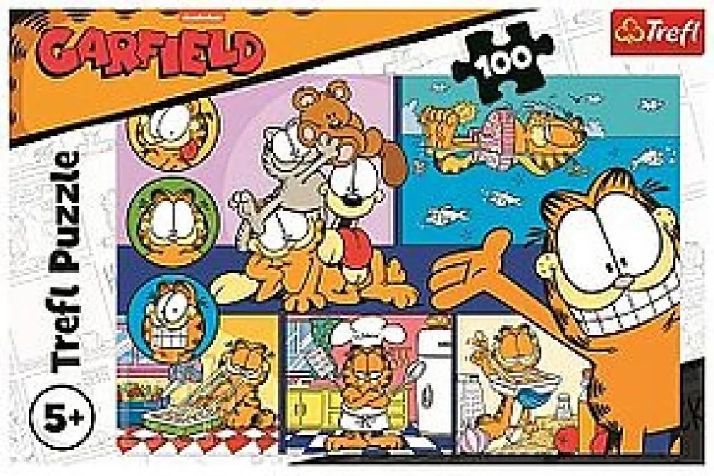 TREFL Lenivý Garfield 100 dielov