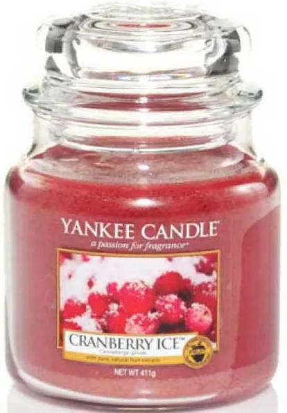 Yankee candle CRANBERRY ICE STREDNÁ SVIEČKA 1244597E
