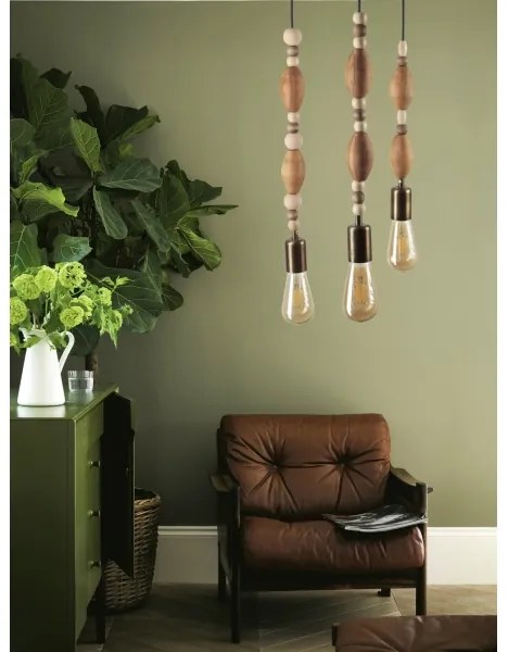 Luster na lanku 3xE27/60W/230V