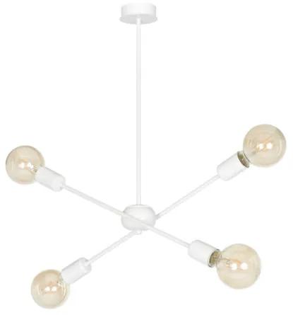Proton 4 | dizajnová stropná lampa Farba: Biela