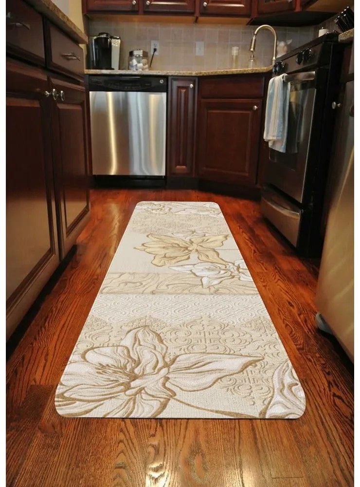 Béžový prateľný behúň 58x140 cm Sandy – Oyo Concept