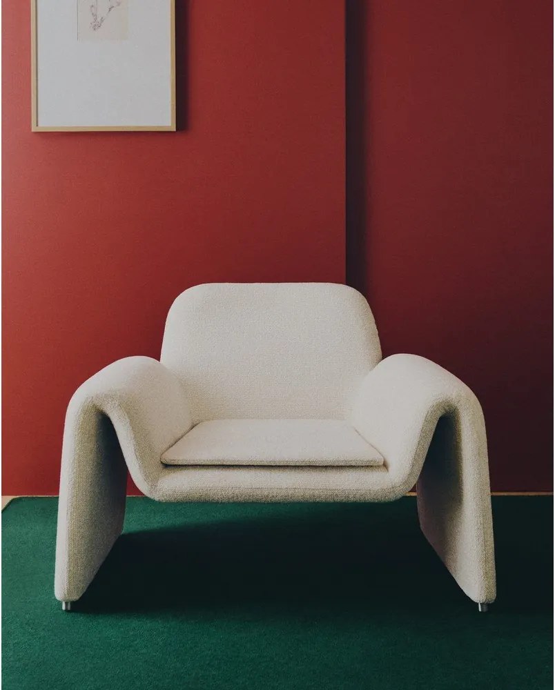 Béžové ženilkové kreslo Melvia – Kave Home