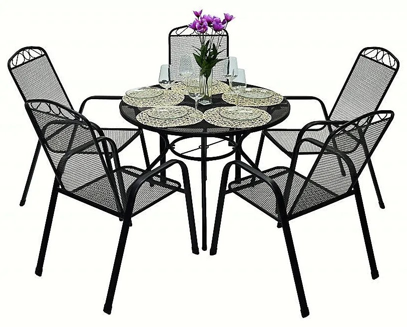 DEOKORK Záhradná kovová zostava GARDENA 1+5