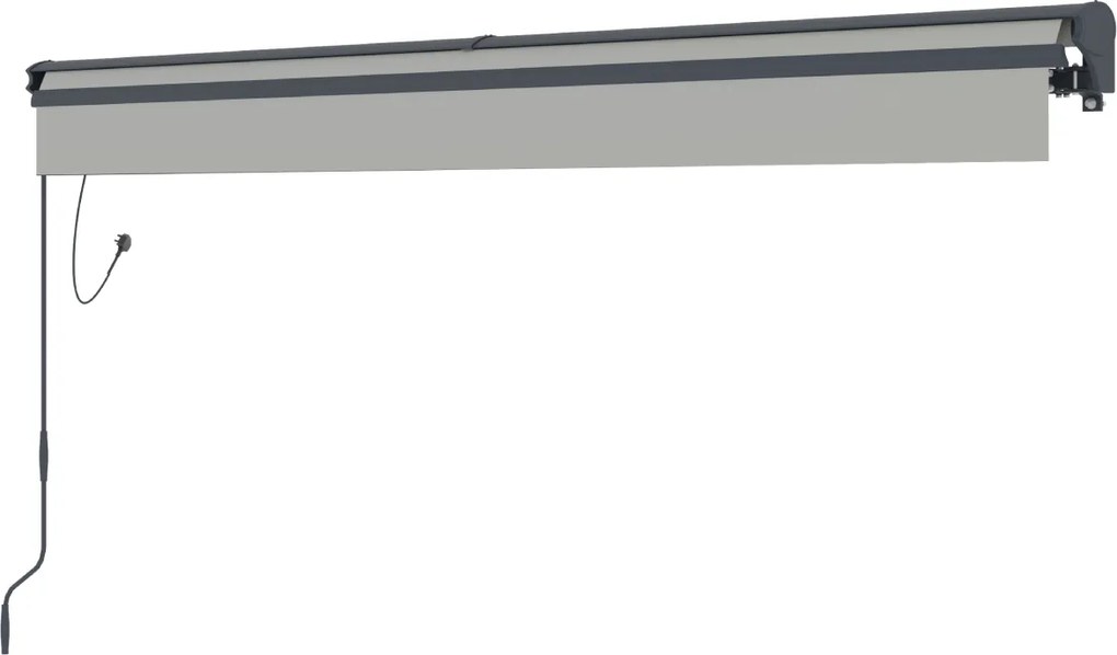 Elektrická markíza BestBerg BBSU-E350LG / 350 × 300 cm / svetlo sivá