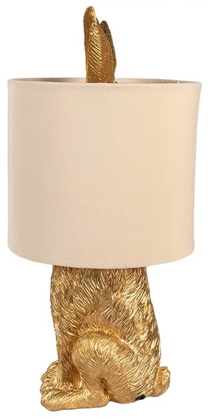 Gold RABBIT dekor lampa k Veľkej noci
