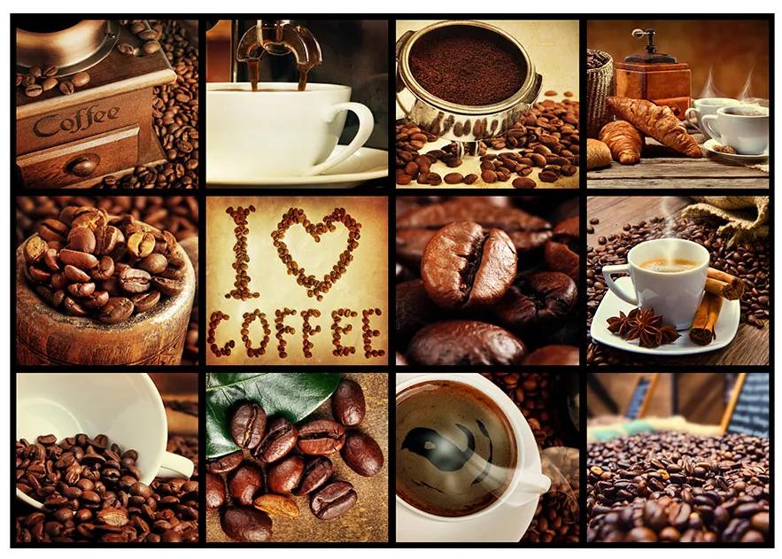 Artgeist Fototapeta - Coffee - Collage Veľkosť: 100x70, Verzia: Standard