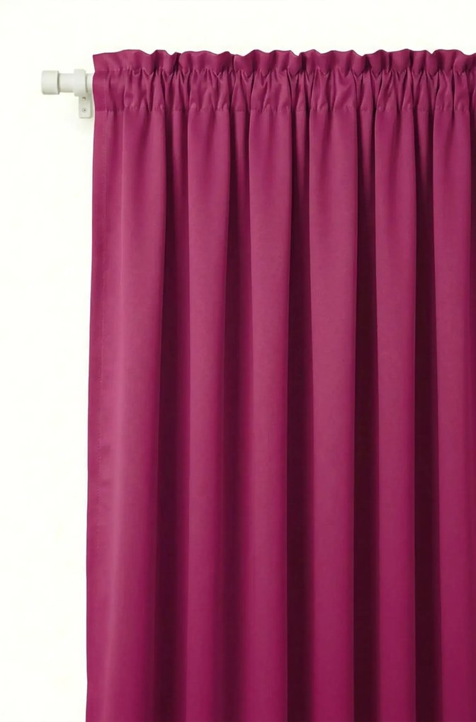 Záves na riasiacu pásku HOLD amarantový 140x250 cm
