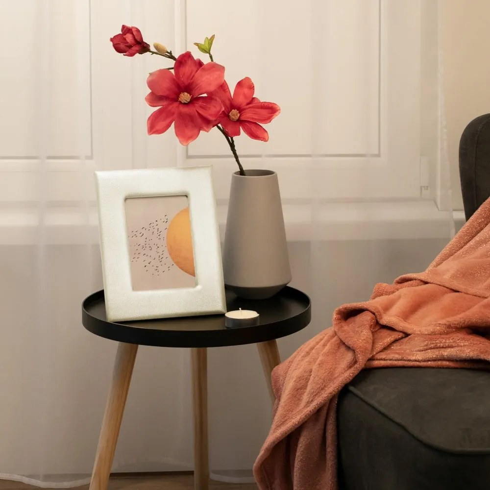 Krémovobiely plastový stojací rámček 19x24 cm Shina – Restilo