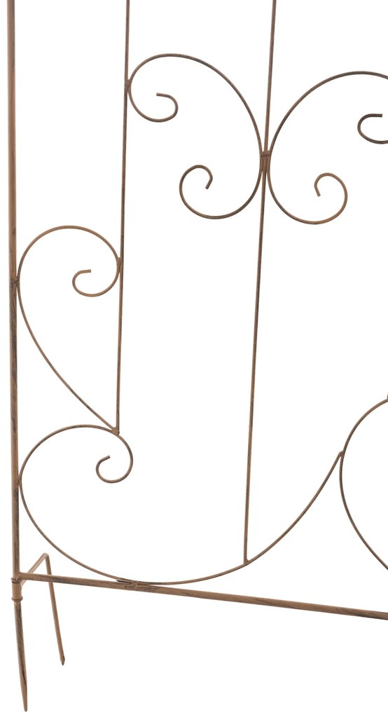 Mriežka na popínavé rastliny Mandevilla - 133 x 99 cm - Hnedá antik