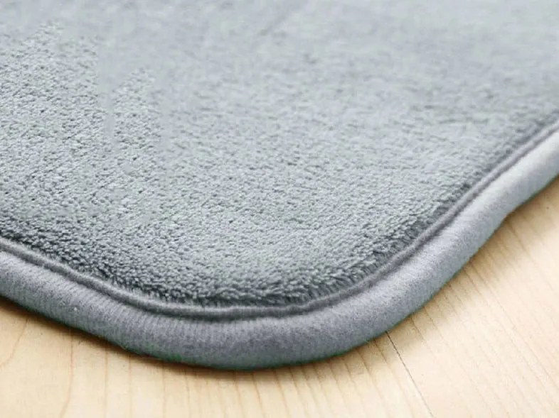 TZ Sivý jednofarebný obdĺžnikový koberec Polar Rozmer: 100x150 cm