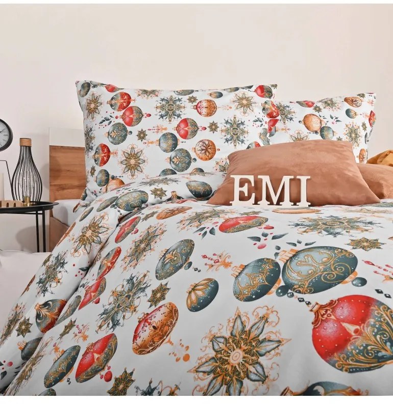 Vianočné bavlnené obliečky Magic EMI, Štandardný set jednolôžko obsahuje 1x 140x200 + 1x 70x90