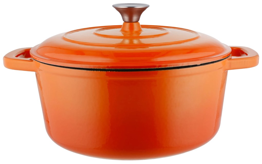 Silvercrest® Liatinový hrniec, 5,6 l (oranžová) (100393102)