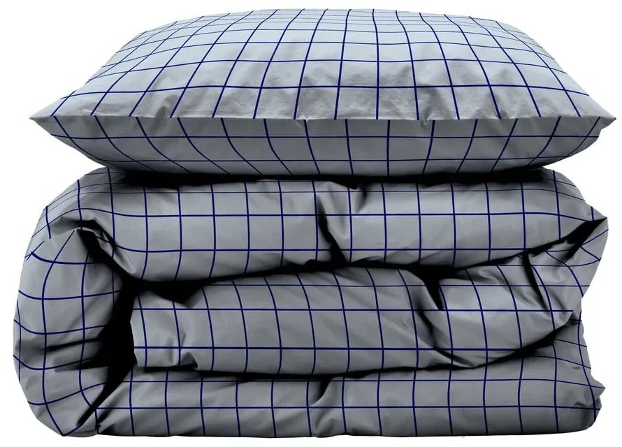 Svetlomodré obliečky na jednolôžko z bavlny Renforcé 140x200 cm Vista – Södahl