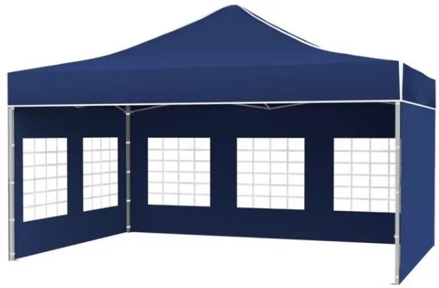 Nožnicový stan POLOPROFI PLUS 3x4,5 m modrý