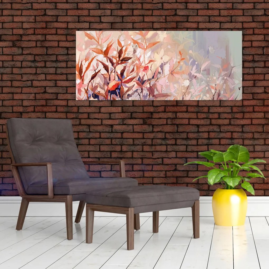 Obraz - Maľba pastelová jeseň (120x50 cm)