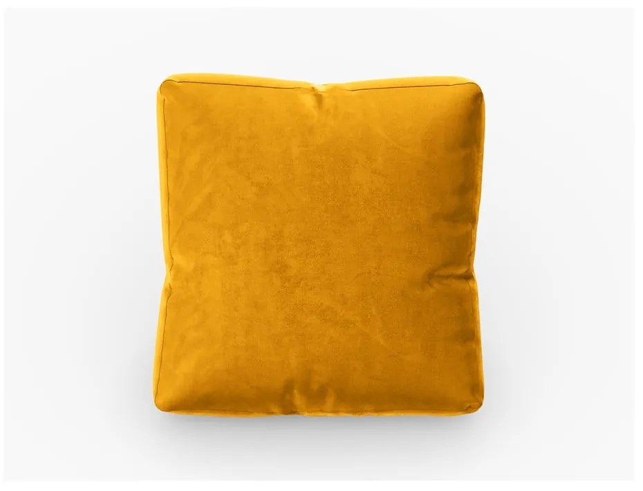 Žltý zamatový vankúš k modulárnej pohovke Rome Velvet - Cosmopolitan Design