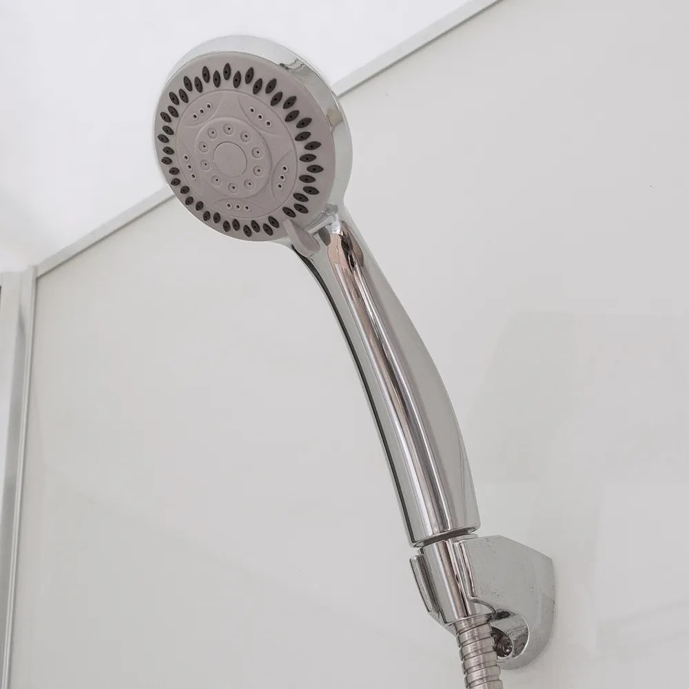 Sprchový box LUCIDUS ROUND 90 x 90 cm Brillant Sklo TRANSPARENT