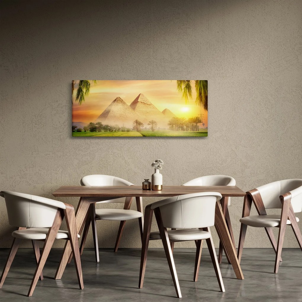 Obraz - Pyramídy (120x50 cm)