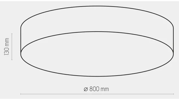 Stropné svietidlo RONDO 6xE27/15W/230V pr. 80 cm čierna