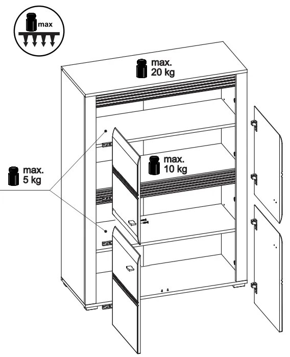 Komoda 4D Sponge 31