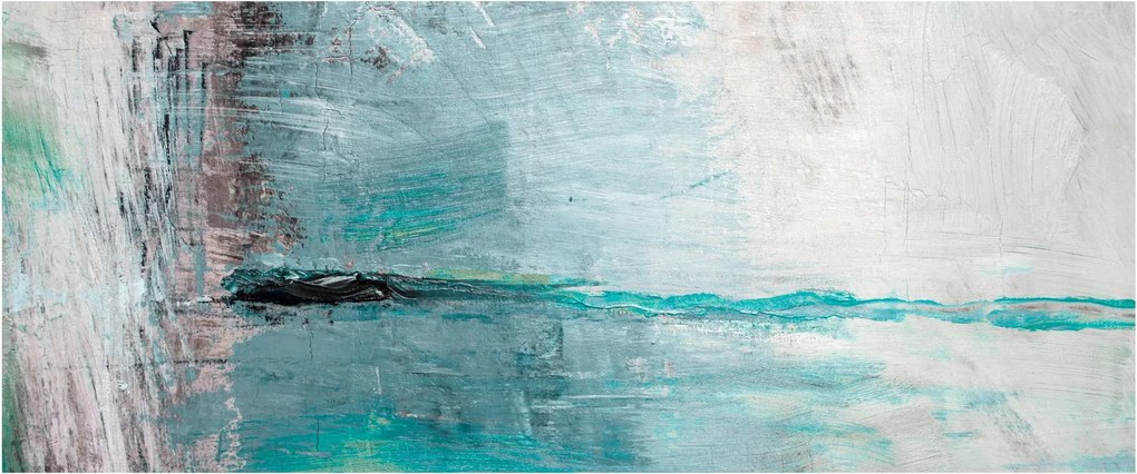 Obraz - Abstraktné olejomaľba (120x50 cm)