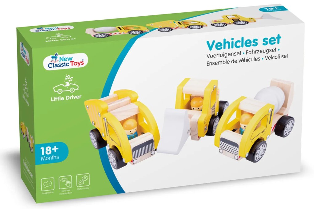 Súprava stavebných vozidiel - 3 ks