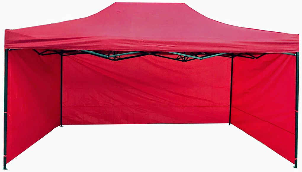 Ekspand Nožnicový stan POLOPROFI 3x4,5 m ČERVENÝ