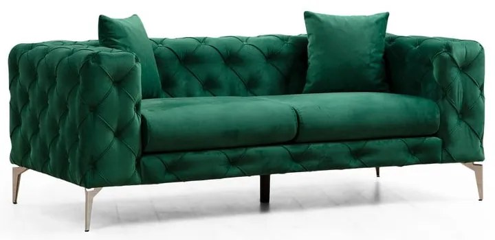 Tmavozelená zamatová pohovka 197 cm Como – Artie