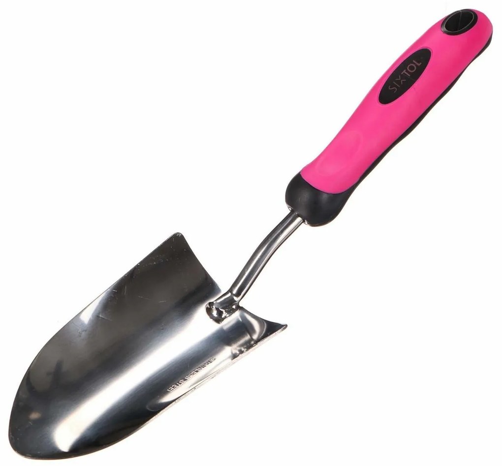 Sixtol Záhradná lopatka GARDEN PINK ONE, nehrdz. oceľ, 33 cm