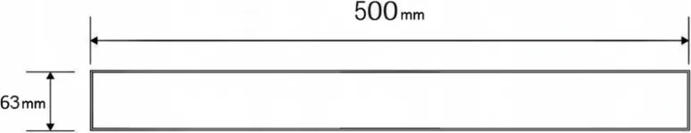 Mexen M15 kryt na nerezový žľab 50 cm, čierna, 1724050