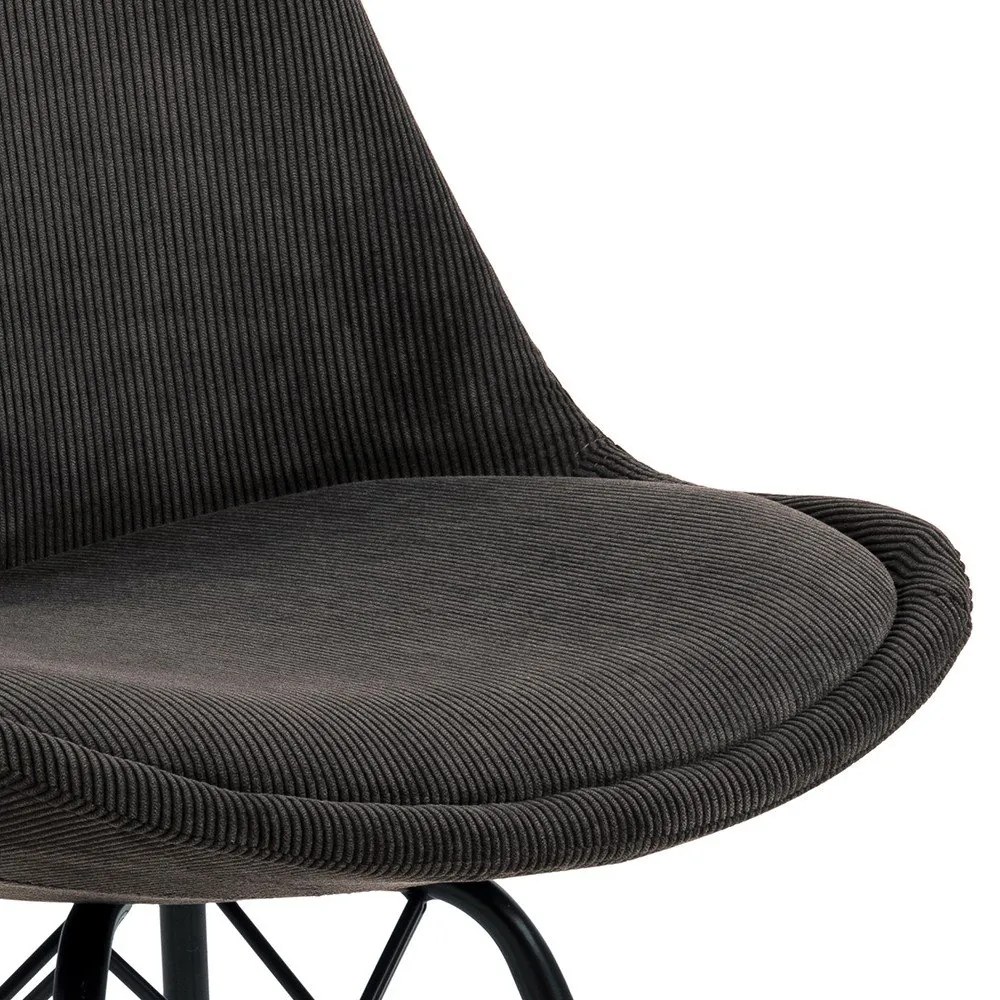 Tmavosivá jedálenská stolička Eris - Actona