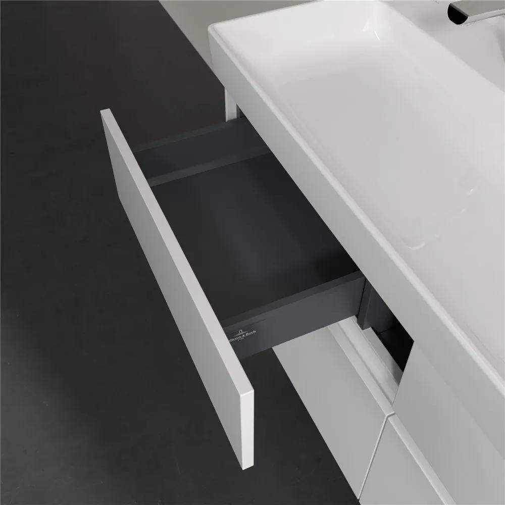 VILLEROY &amp; BOCH Collaro závesná skrinka pod umývadlo, 4 zásuvky, s LED osvetlením, 1154 x 444 x 546 mm, Glossy White, C012B0DH