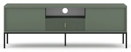 Televízny stolík SUE zelený/čierny