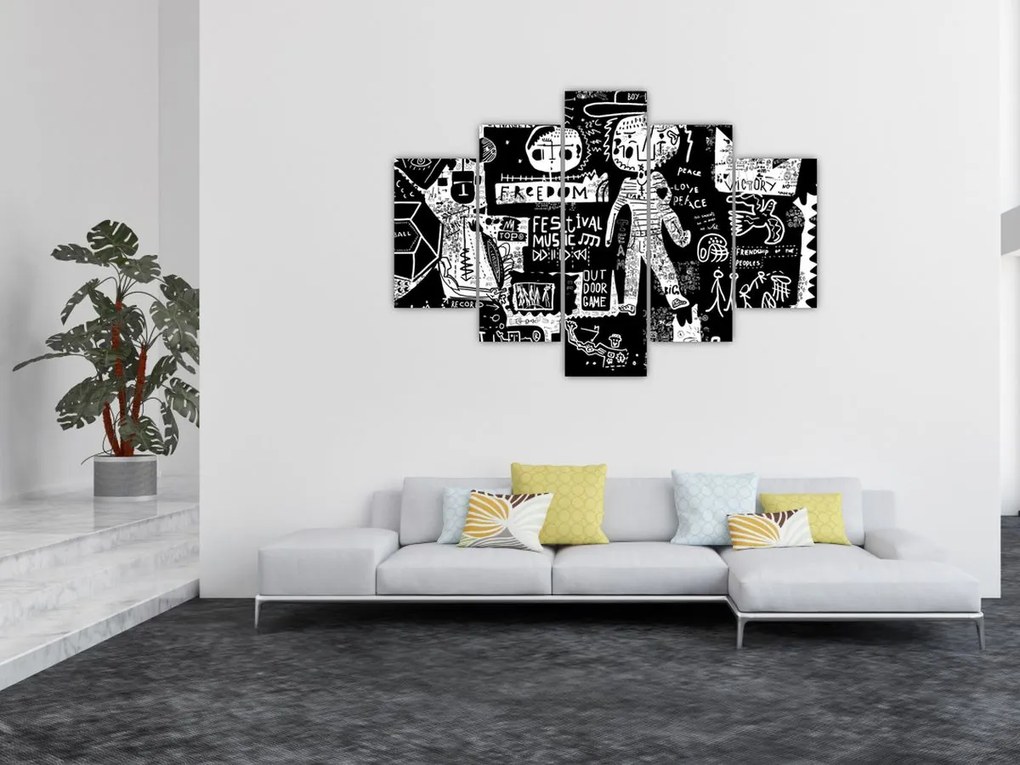 Obraz - Graffiti (150x105 cm)