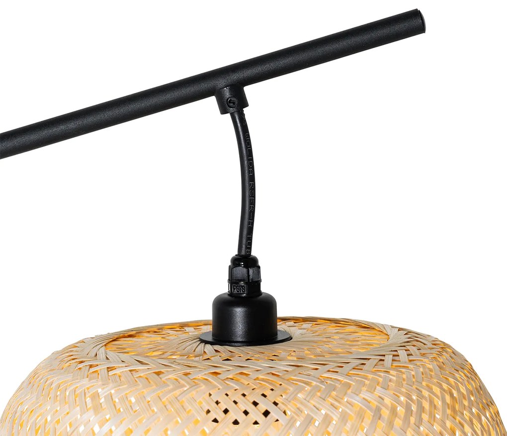 Orientálna vonkajšia stojaca lampa bambus IP44 - Carlos