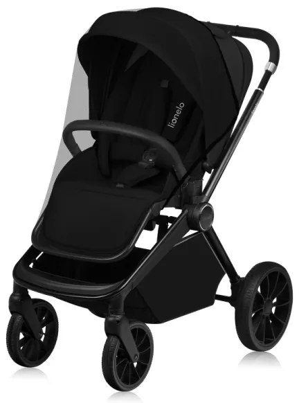 Lionelo - Kombinovaný kočík 3v1 MIKA PLUS Black Onyx