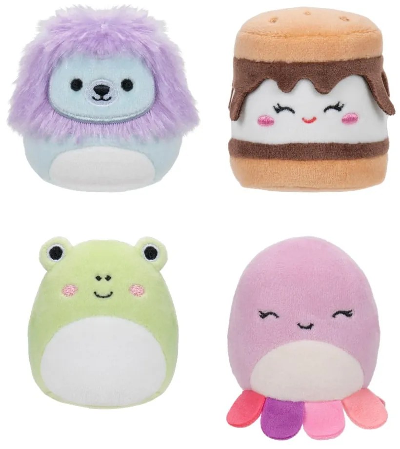 Plyšové hračky v súprave 4 ks Micromallows 4Pack – SQUISHMALLOWS