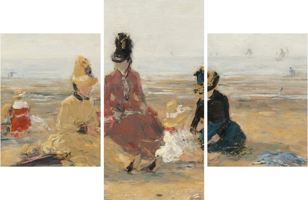 Obraz - Eugène Boudin, On the Beach, Trouville, reprodukcia (90x60 cm)