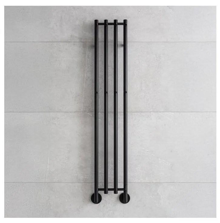 P.M.H. MO1B-R - Elektrický sušiak na uteráky MONA 93 W/230 V, 153,3 cm, IP44, čierny