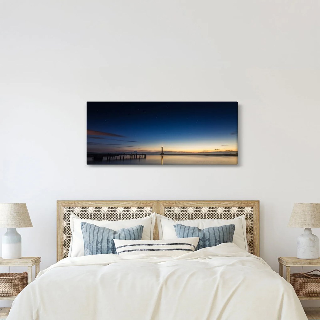 Obraz majáka v diaľke (120x50 cm)
