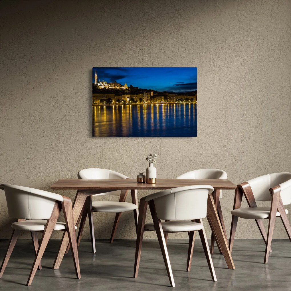 Obraz nočného mesta (90x60 cm)
