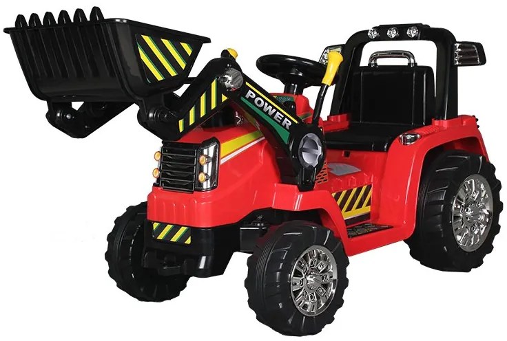 Detské elektrické autíčko BestBerg BBCC-40R - nakladač / od 3 rokov / nosnosť 30 kg / červená