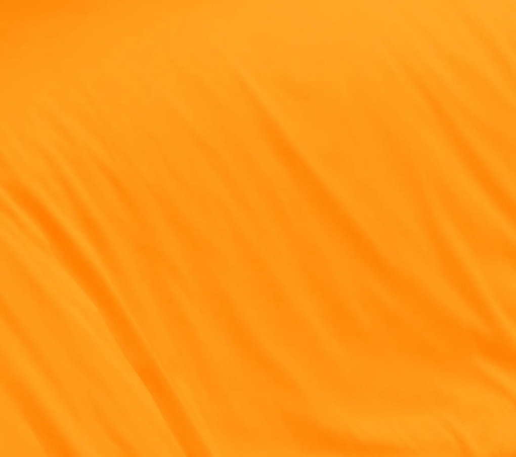 Oranžové saténové prestieradlo plachta bez gumy