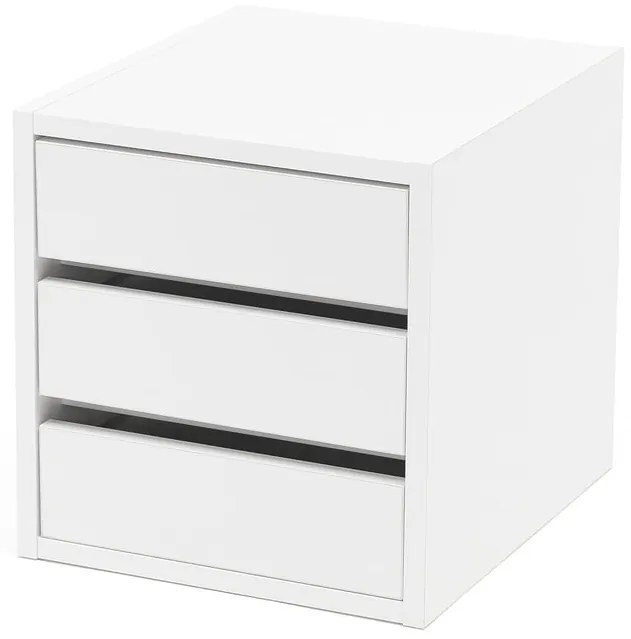 Zásuvková jednotka FLEXUS/NOMAD, 3 zásuvky, 375x360x410 mm, biela