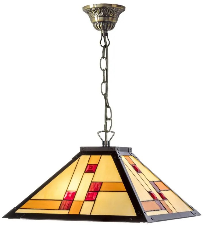 Tiffany vitráž luster EGYPT Ø50 2xE27