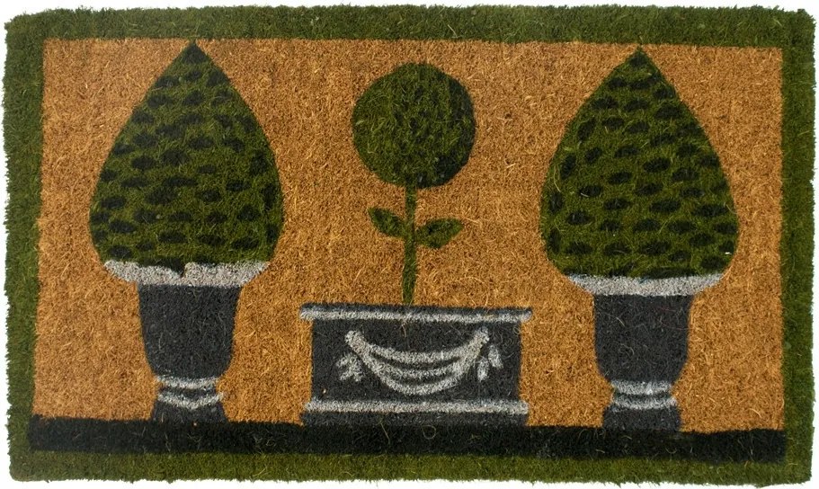 Kokosová rohož ručne vyrobená 3 topiary - 75 * 45 * 3cm