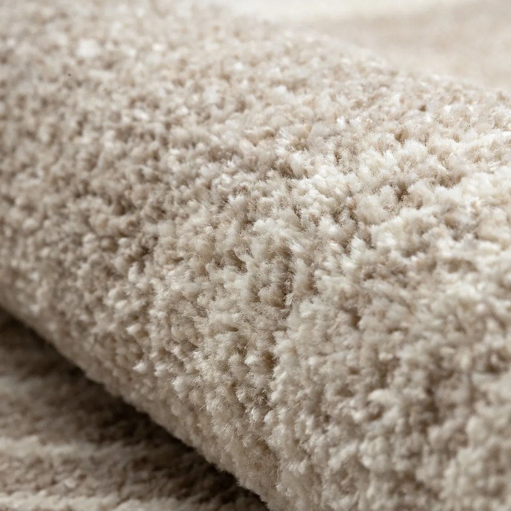 Dywany Łuszczów, Kusový koberec Fusion 0815 cream/beige, 140x190, béžová, kancelária