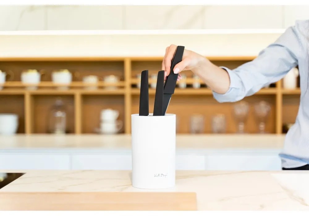 Biely blok na nože Vialli Design Universal