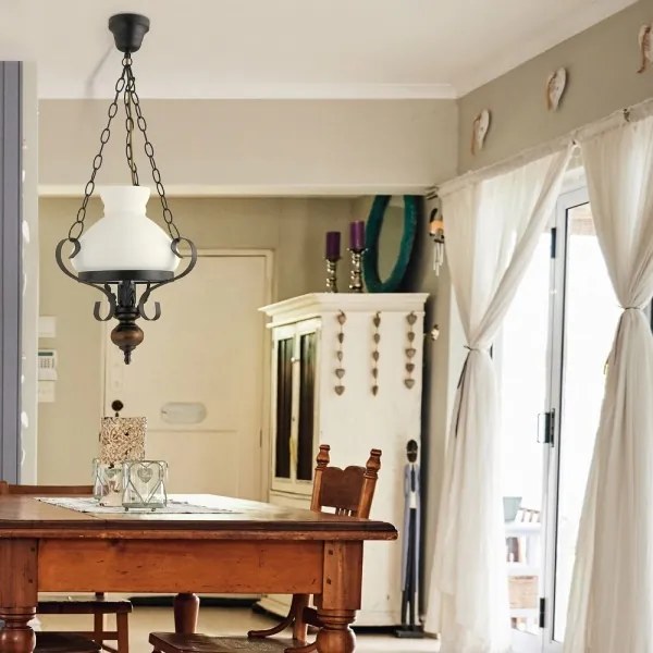 Rabalux 7076 - Luster na reťazi PETRONEL 1xE27/60W/230V