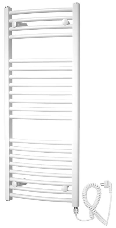 Mereo, Vykurovací rebrík oblý 450x970 mm, biely, elektrický, MER-MT31E